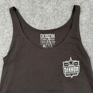 Dixxon Flannel Company Small Black Tank Top Est‎ 2013 Star Logo Graphic Women's